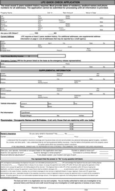 LPC Quick Check Application