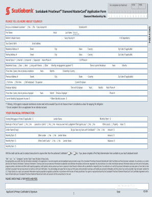 Scotiabank PriceSmart Diamond MasterCard Application Form ...