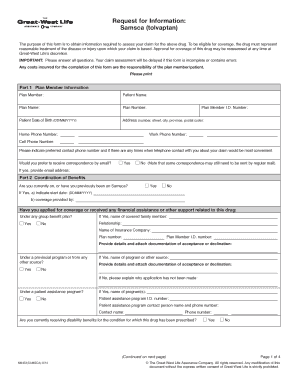 Great-West Life Prior Authorization Form