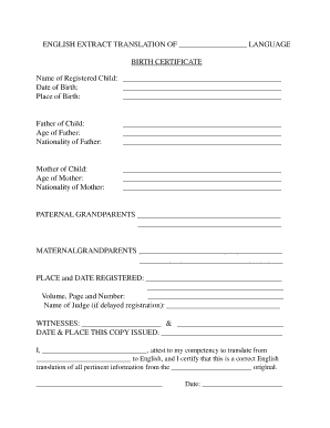 LexSpot Birth Certificate Translation Form - s3.amazonaws.com
