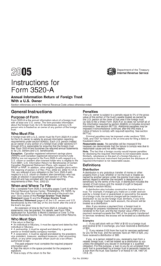Instructions for Form 3520-A