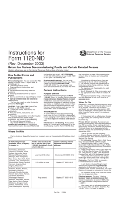 Form 1120-ND Instructions
