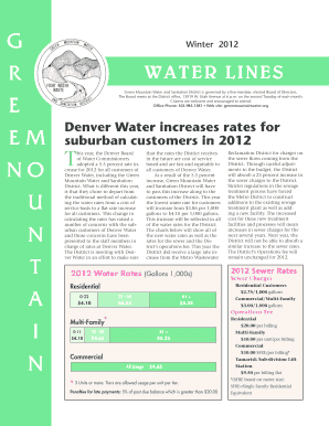 Green Mountain Water and Sanitation District Auto-Pay Authorization Form