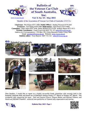 the Veteran Car Club - vccsa org