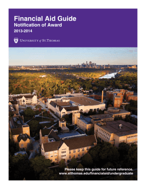 Notification of Award Response Form
