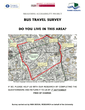Tower Hamlets Bus Stop Accessibility Survey