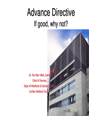 Advance Directive for End-of-lift Care?If good, why not? - hkag