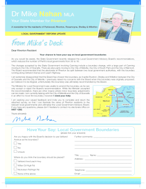 Local Government Boundary Survey