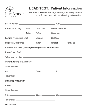 Patient Information Form
