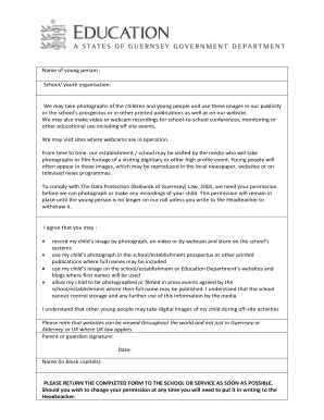 School Photo and Video Consent Form