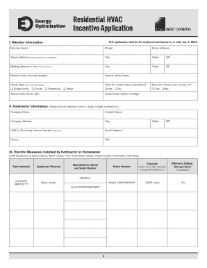 Michigan HVAC Rebate Application