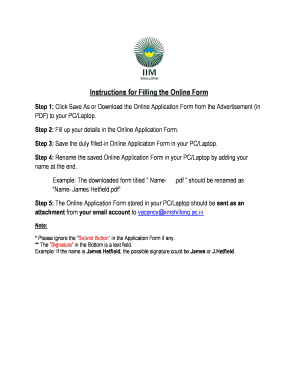 Online Application Form