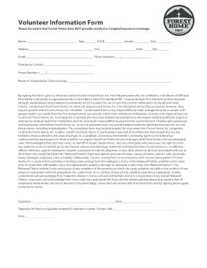 Volunteer Information and Consent Form