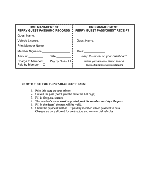 Herron Island Ferry Guest Pass
