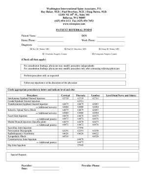 Patient Referral Form