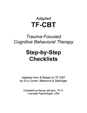 Trauma-Focused Cognitive Behavioral Therapy Checklist