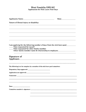 Sick Leave Pool Applicationdoc - usd287