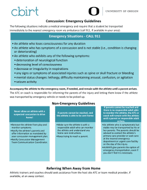 Concussion Management Guidelines and Forms