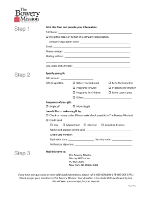 Donation Form