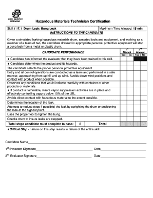 Hazardous Materials Technician Certification