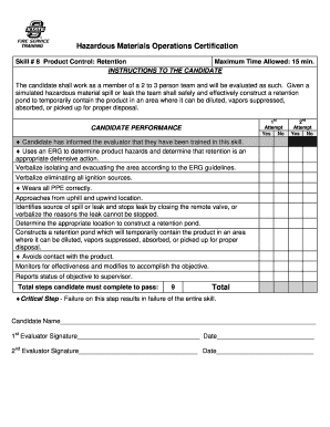 Hazardous Materials Operations Certification
