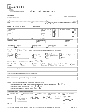 Client Information Form