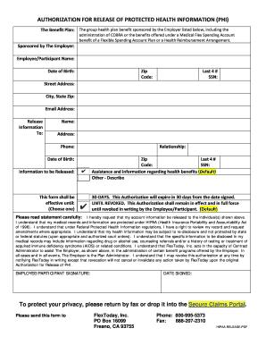 Authorization for Release of Protected Health Information (PHI)