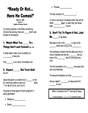 Bible Study Guide on Christ's Second Coming