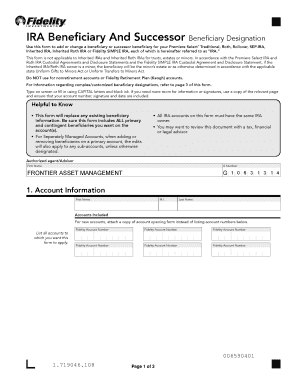 IRA Beneficiary Designation Form
