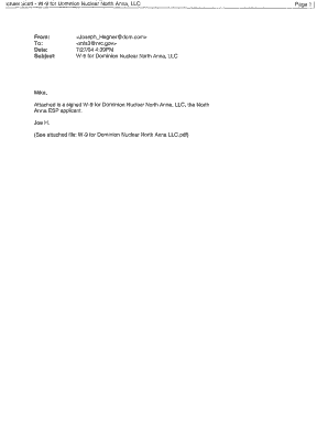 IRS Form W-9 for Dominion Nuclear North Anna, LLC