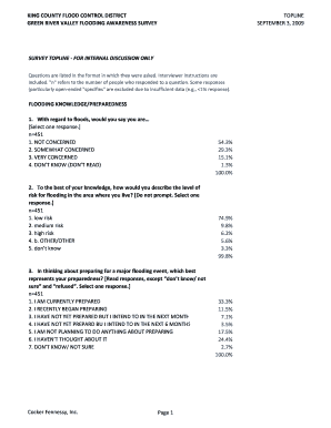 View the survey topline report - King County Flood Control District