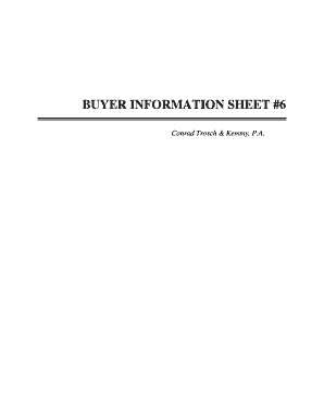 Buyer Information Sheet