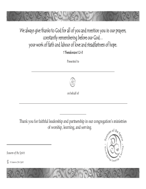 Certificate of Appreciation