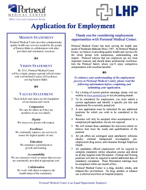 Application for Employment - Legacy February 2010doc - portmed