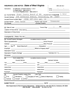 Insurance Loss Notice