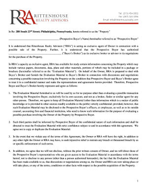 Confidentiality Agreement for Real Estate Transaction
