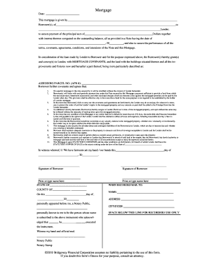 Mortgage Agreement