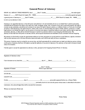 General Power of Attorney