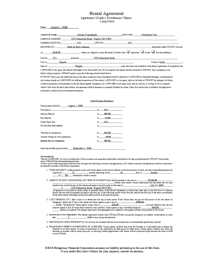 Residential Lease Agreement