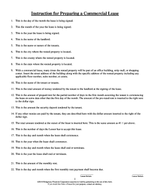 Commercial Lease Agreement Template