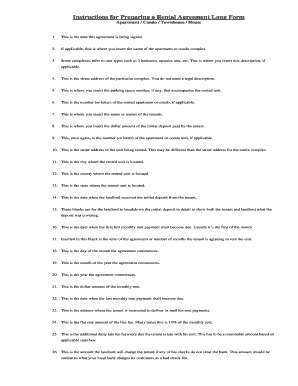 Rental Agreement Long Form