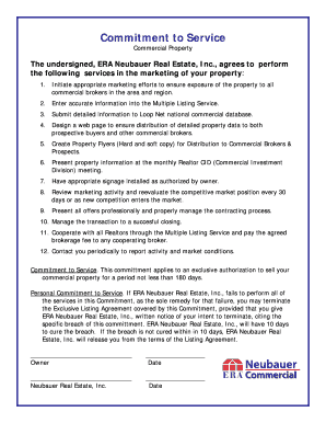 Commercial Property Listing Agreement