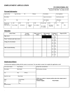Employment Application