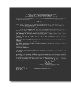 Attestation Form for Government Employment