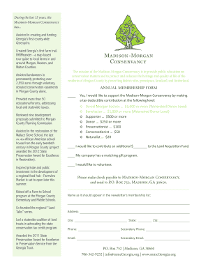 Membership List Update Form