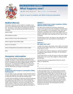 Emergency Contraception Information Leaflet