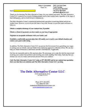 Student Loan Service Agreement