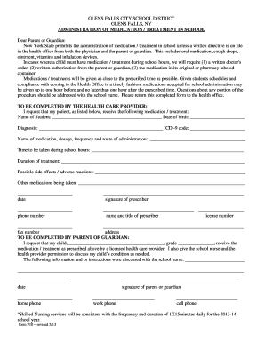 New York Medication Administration Form
