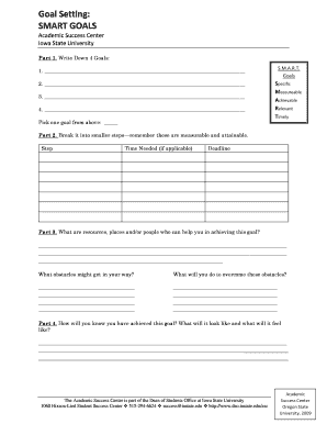 SMART Goal Setting Worksheet