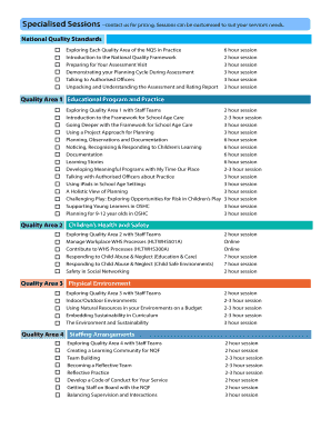 Gowrie SA Professional Learning Enquiry Form